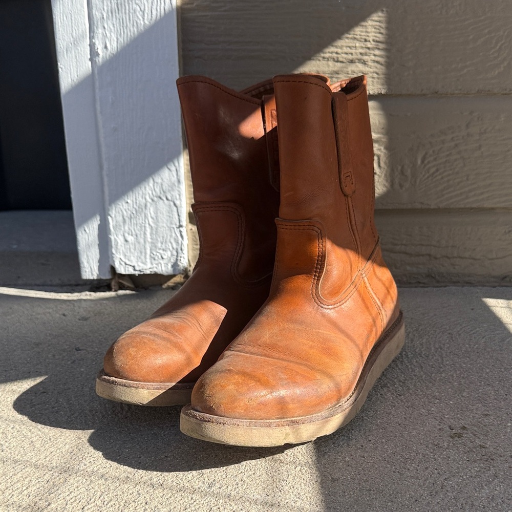 Red Wing Shoes Tan Leather Boots